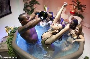swingers hot tub party